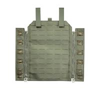 Tasmanian Tiger TT Molle Panel ZP Panneau de remplacement pour support de plaque avec fermeture éclair ou fixation Molle Olive