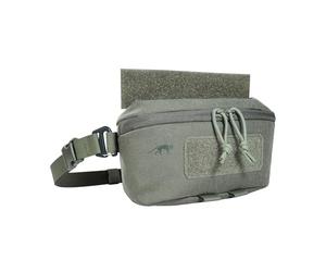 Tasmanian Tiger TT Plate Carrier Pouch VL IRR Sac supplémentaire pour porte-plaques avec fixation Velcro et Tegris également utilisable comme sac banane Gris pierre/olive IRR