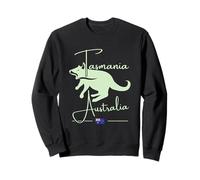 Tasmanie Australie Carte de Tasmanie Drapeau Australien Diable GPS Sweatshirt