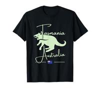 Tasmanie Australie Carte de Tasmanie Drapeau Australien Diable GPS T-Shirt