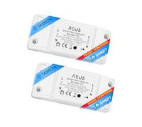 Tasmota Nous L6T - Interrupteur intelligent encastrable - Esp8266 - Interrupteur domestique intelligent avec minuterie, interrupteur WiFi, relais lumineux LED 230V MQTT Google Home Assistant