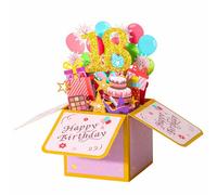 Tasodin Cartes pop-up pour 18e anniversaire, rose 3D avec enveloppe, carte cadeau unique faite à la main pour elle, fille, sœur, amie