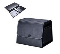 Tasofac Organiseur de coffre - Séparateur amovible - Boîte de rangement en cuir synthétique et polypropylène - Planche en nid d'abeille fixe avec vis - Extrêmement robuste - 39 x 33 x 30 cm (L x l x H