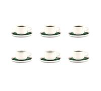 Tasse 20 t soucoupe Ø15cm OXYGEN - 12 pièces - Vert de gris