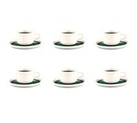Tasse 20cl et soucoupe Ø15cm OXYGEN - 12 pièces - Vert de gris Björn