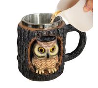 Tasse 3d 11 Oz - Tasse à Café Animal Trou Arbre | Novelty Drinkware Pour Routine Matinale | Tasses En Céramique Réutilisables Pour Hommes Femmes | Cadeau De Collection Personnelle Drôle | Wee