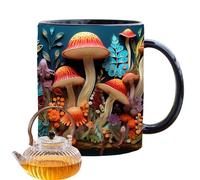 Tasse 3D Champignon, Tasse à Café Champignon | Tasse à Café aux Champignons Vista Impression Ceramic 3D Mushroom Water Cup