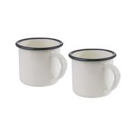 Tasse à anse émaillée, 350 ml, set de 2