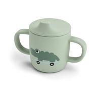 Done By Deer - Tasse à bec à 2 anses en silicone Playground Vert