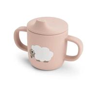 Tasse à bec à 2 anses en silicone bébé Done by Deer Tiny farm Rose 120 ml