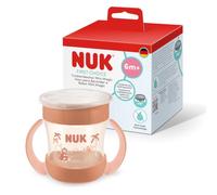 Tasse à bec NUK Mini Magic Cup | À partir de 6 mois | 160 ml | Bord anti-fuites à 360° | Biberon pour tout-petits avec poignées antidérapantes | Singe rouge | 1 unité