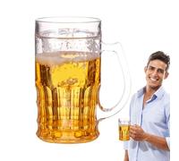 Tasse à bière double couche, bouteille de bière de blague - Tasse à bière fantaisie 420 ml à double couche - Coupe de boisson, coupe de stockage d'eau froide pour le festival