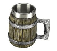 Tasse à bière - Stein à bière de la mythologie nordique, chope de style médiéval | Récipient à boire de chope de bière durable de 600 ml, tasses à whisky en bois de conception fabriquées