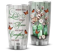 Tasse À Boire Isotherme Réutilisable Gobelet De Café Acier Inoxydable Gobelet De Voyage Pour Collègue Ami Maman 590 Ml Quand On Aime