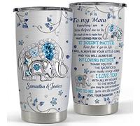 Tasse À Boire Isotherme Réutilisable Gobelet De Café Acier Inoxydable Tasse De Voyage Isolée Pour Maman Ami Papa 590 Ml Gobelet En Cristal Personnalisé Avec Dessin D'Éléphant Pour Ma Maman