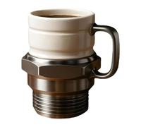 Tasse à bougie d'allumage - Tasse à café automobile pour amateurs, collectionneurs, mécaniciens, verre industriel unique