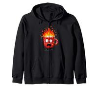 Tasse à brûler Amusante avec feu pour Les Amateurs de Boissons Chaudes et de Flammes Sweat à Capuche