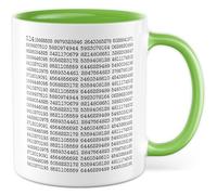 Tasse à café 3.141..., Tasse à café pour professeur, idée cadeau, sarcasme, science, collègue de travail, mathématiques, chiffres PI