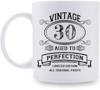 Tasse à café 30 ans pour maman, épouse, amie, sœur, collègue - Tasse 325 ml, j'ai 30 ans, j'ai 18 ans