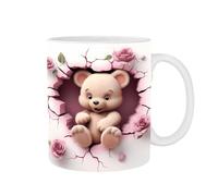 Tasse à café 3D - 400 ml en porcelaine créative pour San - Tasse à boisson décorative parfaite pour café, thé, boissons chaudes - cadeau d'amour idéal pour san, anniversaire, complet