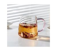 Tasse à café 400 ML en Verre Transparent avec poignée Creative Mountain Home, Verres à Boire résistants à la Chaleur, Verres à Lait