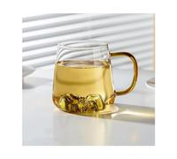 Tasse à café 400 ML en Verre Transparent avec poignée Creative Mountain Home, Verres à Boire résistants à la Chaleur, Verres à Lait