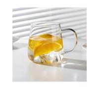 Tasse à café 400 ML en Verre Transparent avec poignée Creative Mountain Home, Verres à Boire résistants à la Chaleur, Verres à Lait