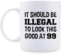 Tasse à café 99e anniversaire pour femmes - 1920 pour femmes, 99 ans, pour maman, épouse, amie, sœur, elle, collègue, collègue de travail, tasse HOLY Cow - 11 oz