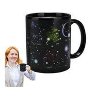 Tasse à café à changement de couleur - La chaleur en céramique révèle la tasse magique | Design douze constellations, tasse à thé sensible à la température, cadeau cool nouveauté pour filles hommes