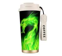 Tasse à café à double paroi en acier inoxydable 316, motif dragon chinois, durable, isolé et élégant, convient pour les amateurs de café et de thé