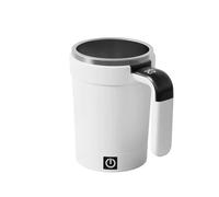 Tasse à café à mélange automatique Tasse À Café Électrique Rechargeable, Mélangeur Magnétique, Tasse À Café En Acier Inoxydable, Gobelet Magnétique Rotatif, Affichage Numérique(WHITE)