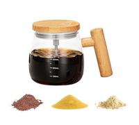 Tasse À Café À Mélange Automatique - Tasse Électrique À Mélange Automatique Avec Couvercle 400 Ml | Tasse En Verre Pour Thé, Cacao, Boissons Protéinées | Tasse De Voyage Facile À Utiliser Avec Un Seul