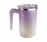 Tasse à café à mélanger automatique | 450 ml - Tasse mélangeur chauffant avec agitateur amovible - Tasse à mélanger magnétique automatique rechargeable pour thé, lait, cacao, chocolat, boissons
