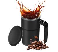 Tasse à café agitateur - Tasse à café avec affichage de la température, mélangeur à couvercle rechargeable | de boissons auto-agitateur avec affichage numérique de la température, mélangeur portable