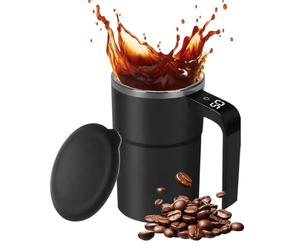 Tasse à café agitateur - Tasse à café avec affichage de la température, mélangeur à couvercle rechargeable | de boissons auto-agitateur avec affichage numérique de la température, mélangeur portable