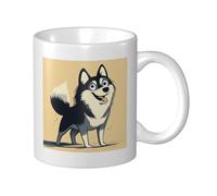 Tasse à café amusante Husky de 11 oz, cadeau d'anniversaire, avec humour, tasses à café en céramique pour femmes et hommes, étude à domicile, tasse à café et à thé amusante au bureau, sans danger pour