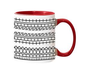 Tasse à café amusante, motif message caché, 325 ml, noir, cadeau fantaisie pour collègues de travail et amis (F)