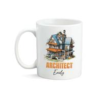 Tasse À Café Architecture Avec Conception De Maison Tasse 330Ml | Gobelet de Voyage Porcelaine Sublimation Mug Cadeau pour Pause café Noël Amoureux