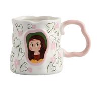 Tasse à café artistique - Expérience de saveur améliorée - 14 x 9,3 x 8,5 cm - Esthétique - Tasse à café en céramique résistante à la chaleur - Élégante - Pour la maison, le bureau, l'école