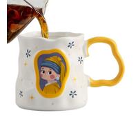 Tasse À Café Artistique, Tasse En Céramique Créative De Style Renaissance Résistante À La Chaleur De 380 Ml, Sur Le Thème Du Chef-d'œuvre Européen, Pour Petits Amis/petites Amies, Meilleurs Amis