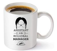 Tasse à Café « Assistant To The Regional Manager » - The Office Gifts - Dwight Schrute Merchandise - 325 ml - Mug Collectionnable Dunder Mifflin pour Homme et Femme