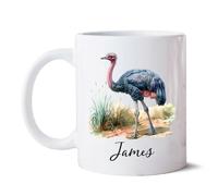Tasse À Café Autruche Blanche Mug À Café Personnalisé Céramique Mug Odeurs Tasse À Thé Cadeaux Réconfortants pour Cadeaux Réconfortants Cadeau d'anniversaire 330Ml
