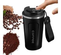 Tasse à café avec affichage de la température - Gobelet de voyage intelligent de 510 ml, isolation sous vide à double paroi | Tasse thermique réutilisable pour thé et eau, écran tactile LED