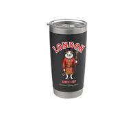 Tasse à café avec chien Whippet Tour de Londres Gardien Angleterre Gobelet isotherme en acier inoxydable double paroi
