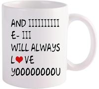 Tasse à café avec citation pour femme, mari, maman, papa, petit ami, petite amie, et je t'aimerai, drôle de la part de femme, mari pour anniversaire, vacances, tasses en céramique 11 oz