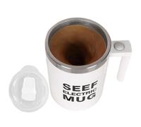 Tasse à café avec couvercle, presse à tasses, 400 ml, agitateurs électriques en acier inoxydable, pour café, thé, chocolat