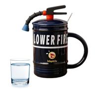 Tasse à café avec extinction d'incendie - Tasse à café chaude - Capacité amusante de 480 ml - Avec cuillère à couvercle - Fête d'anniversaire des pompiers pour , designs innovants de in