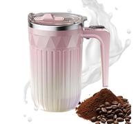 Tasse à café avec mélangeur automatique - 450 ml - Tasse chauffante rechargeable - Agitateur amovible | Tasses de voyage électriques pour chocolat chaud, lait, thé de cuisine