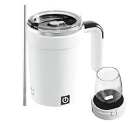 Tasse à café avec mélangeur automatique - Construction en acier inoxydable en silicone ABS, fonction de charge de type C, fonction de mélange automatique, capacité de 380 ml | Utilisation de bureau à