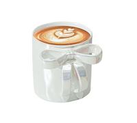 Tasse à café avec nœud en ruban - Tasses à café esthétiques avec poignée en nœud - Accessoires de cuisine polyvalents et élégants pour espaces de vie modernes